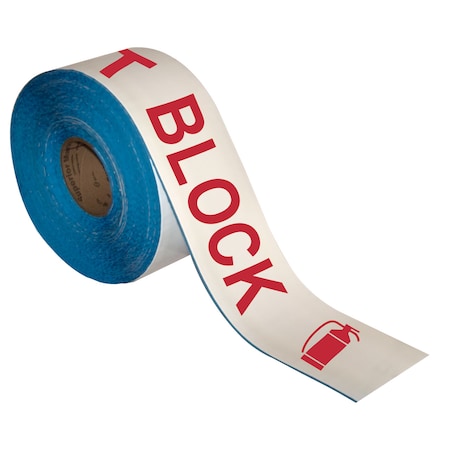 Superior Mark Superior Mark Floor Tape-4''x100'-FIRE EXTINGUISHER DO NOT BLOCK IN-40-731I